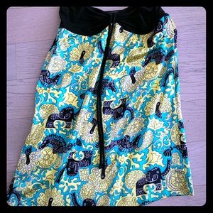 Alice and Tricia Tube Top silk mini dress